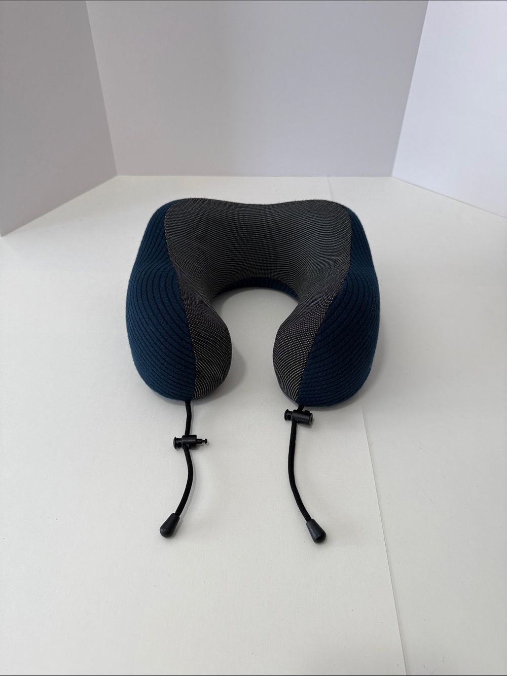 Napfun Memory Foam Travel Neck Pillow - Blue and Gray Support